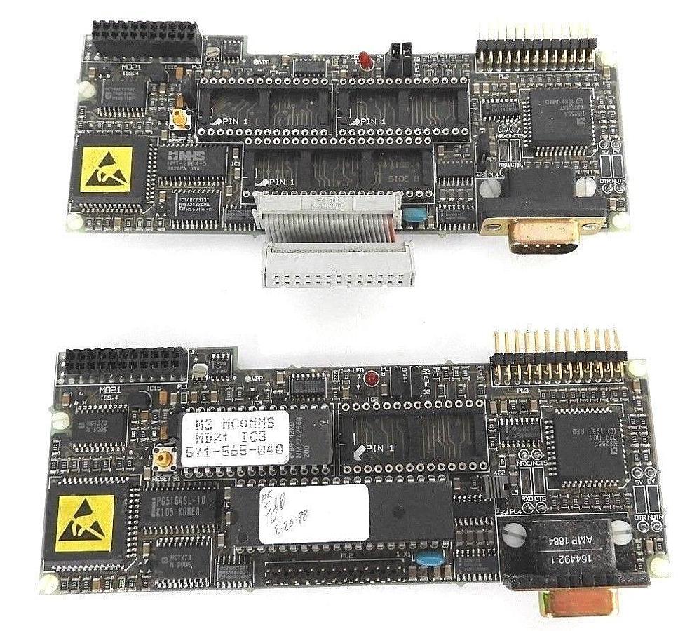 Used LOT OF 2 CONTROL TECHNIQUES 9300-5021 POWER BOARD MODULES 93005021, MD-21 ISS. 4