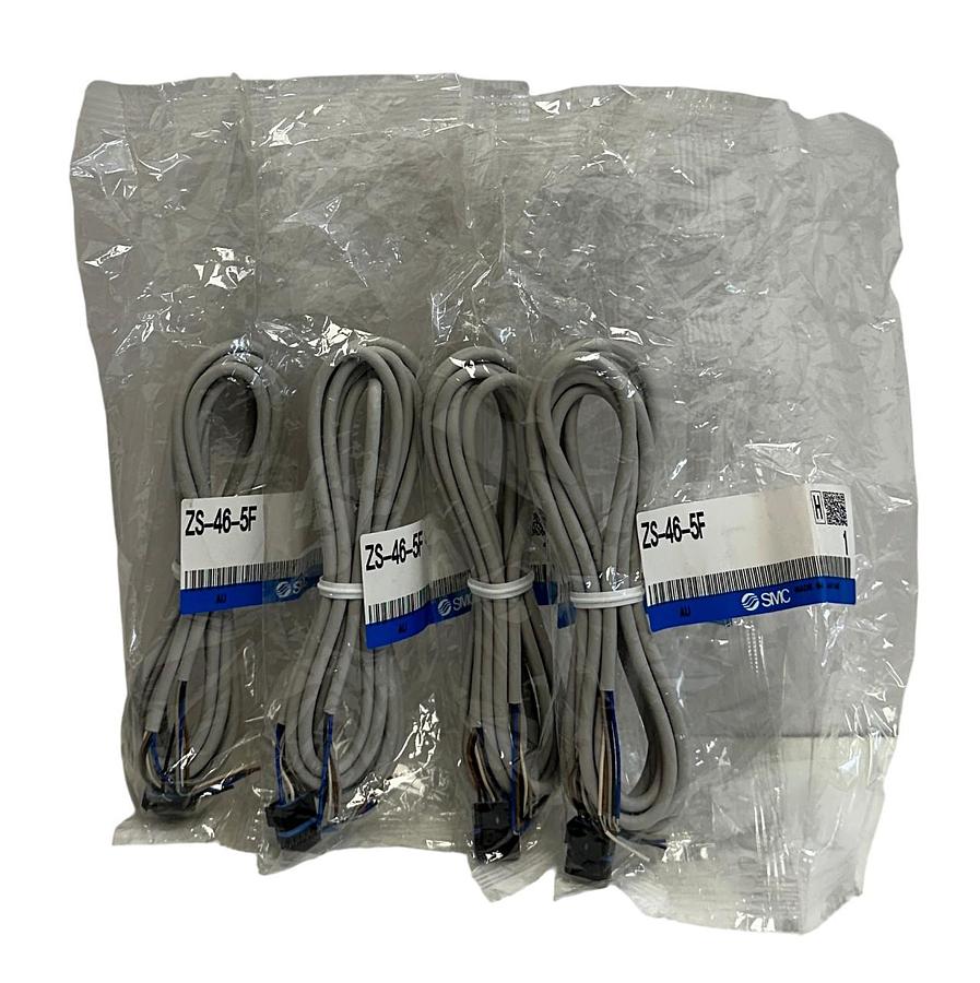 Used 4 SMC ZS-46-5F / ZS465F LEAD WIRE 2M PRESSURE SWITCHES 5-CORE WATERPROOF NSFS