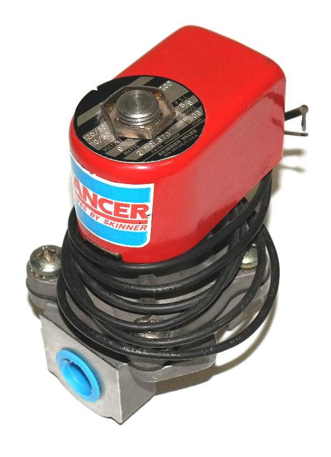 NEW SKINNER LANCER 2LB2L370 5/8" SOLENOID VALVE 110-120V, 50-60HZ, 0-100PSI, 9W