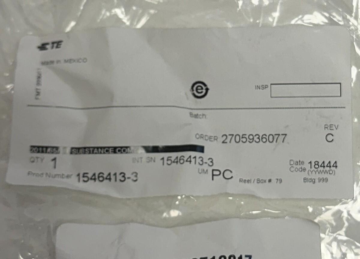 2 TE CONNECTIVITY 1546413-3 / 15464133 INDUSTRIAL RJ45 VARIANT 3 CONNECTORS NSFS