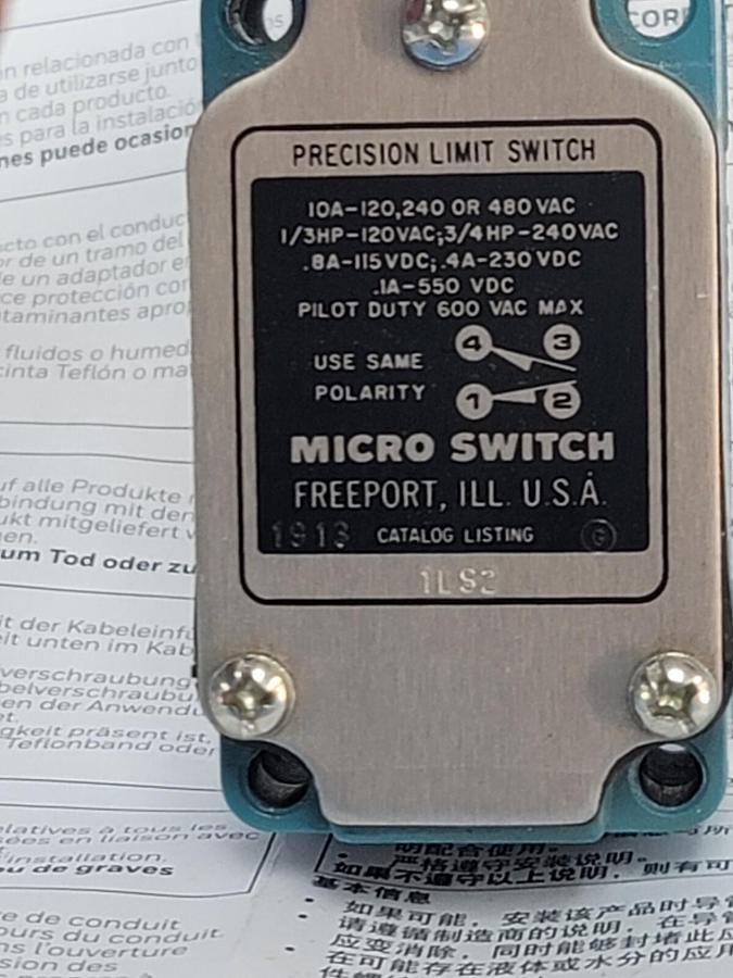 NIB HONEYWELL 1LS2 LIMIT SWITCH
