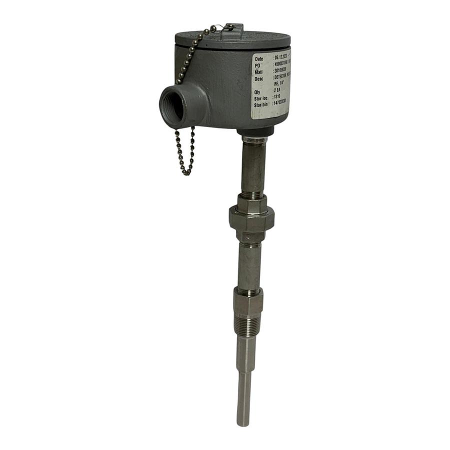 Used Appleton GUA Resistance Temperature Detector 1/4 Inch RTD Sensor New Surplus
