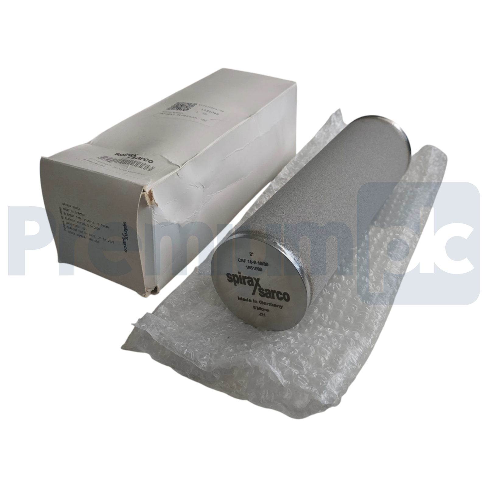 Used Spirax Sarco 2" CSF16 -S 10/30 Steam Filter Element S/S 5 Micron 1851990 NSMP