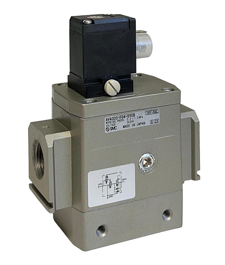Used SMC AV4000-F04-5YOB / AV4000F045YOB SOFT START-UP VALVE 24VDC NSNP