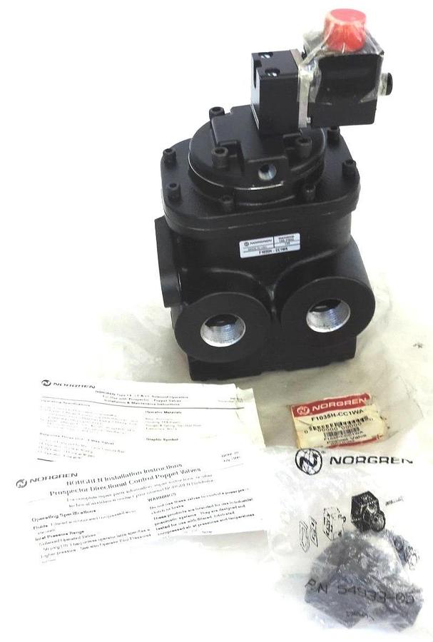 NEW NORGREN F1035H-CC1WA POPPET VALVE F1035HCC1WA, 150 PSIG