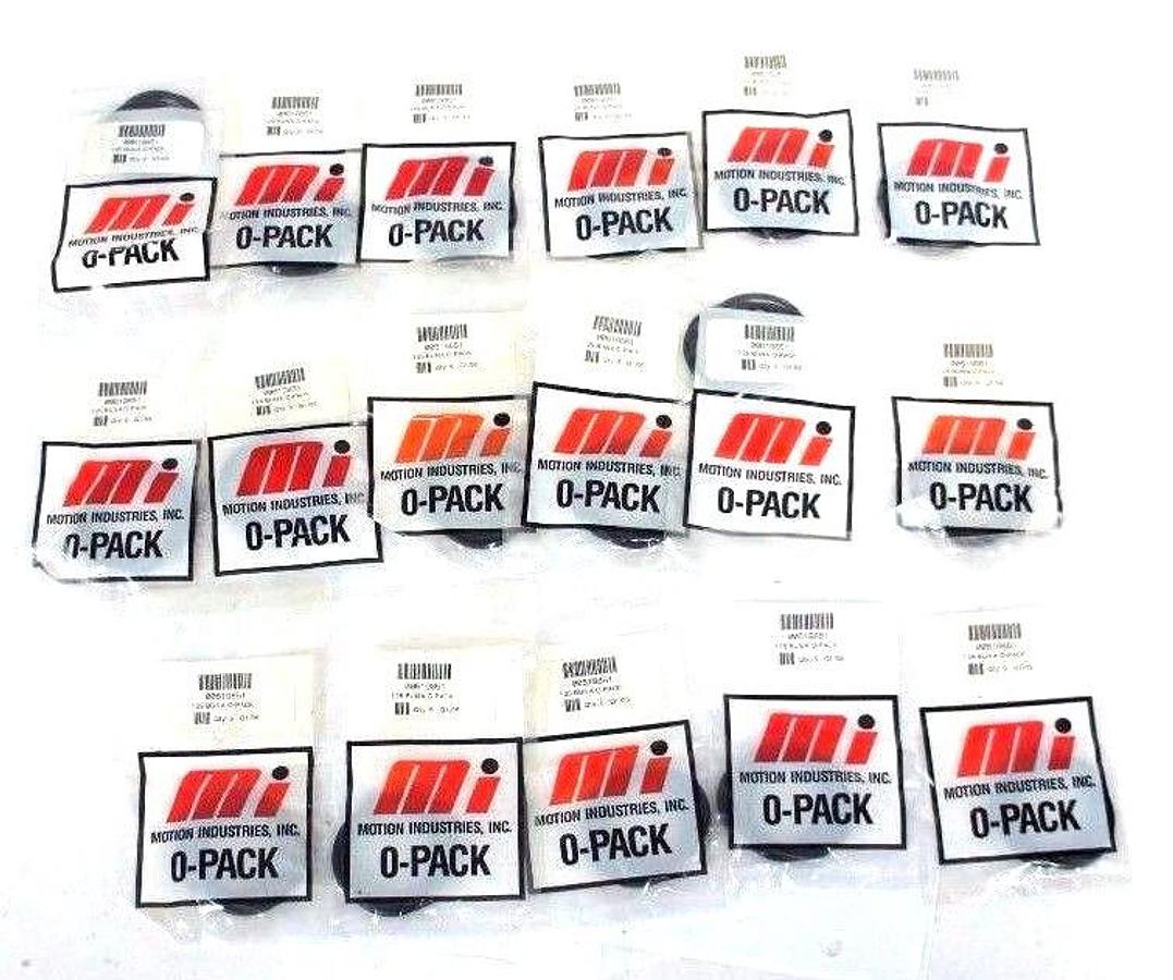 Used LOT OF 17 NEW MOTION INDUSTRIES 00619851 O-PACKS 125 BUNA (17 BAGS OF 5)