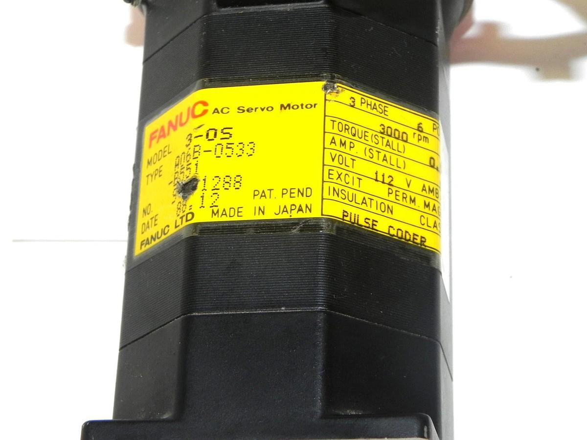 Used FANUC A06B-0533-B551 3-0S AC SERVO MOTOR A06B0533B551
