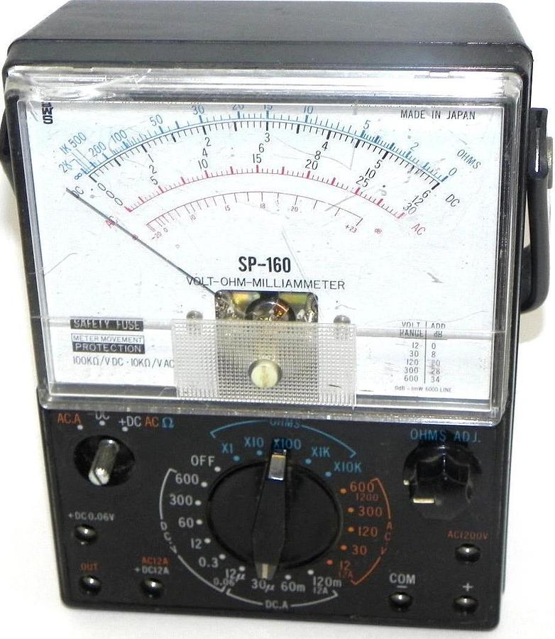 Used A.W. SPERRY INSTRUMENTS INC. SP-160 VOLT-OHM-MILLIAMMETER SP160