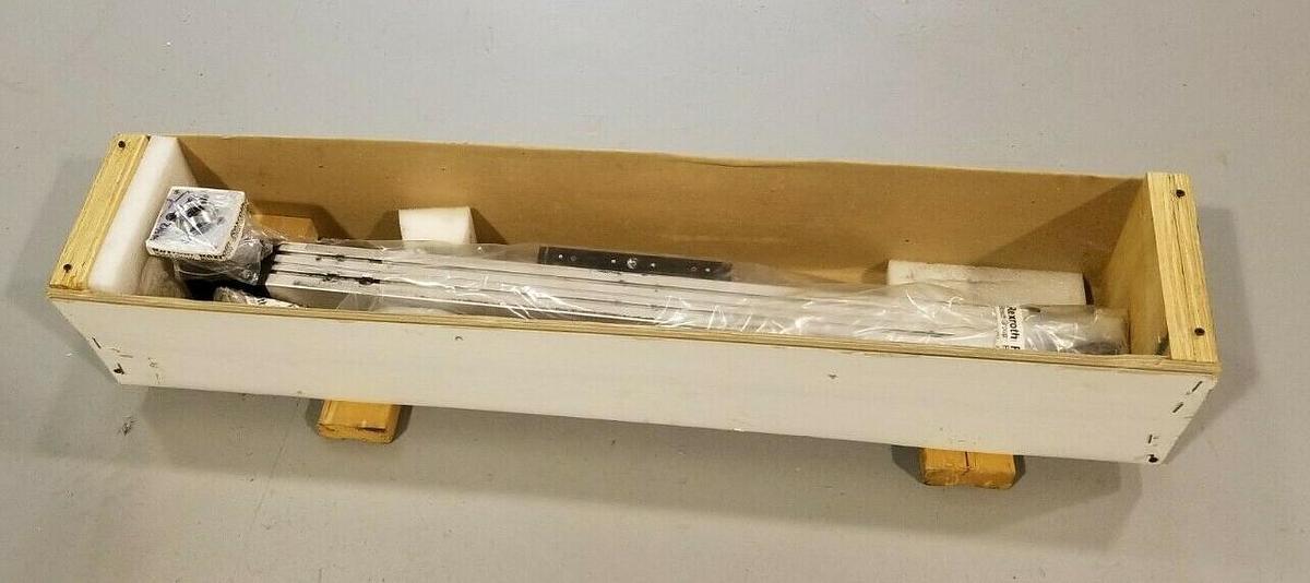 Used REXROTH CUSTPART-75 LINEAR SLIDE & SRS 030-M01-3-00 GEAR BOX 39-3/8'' IN. OAL