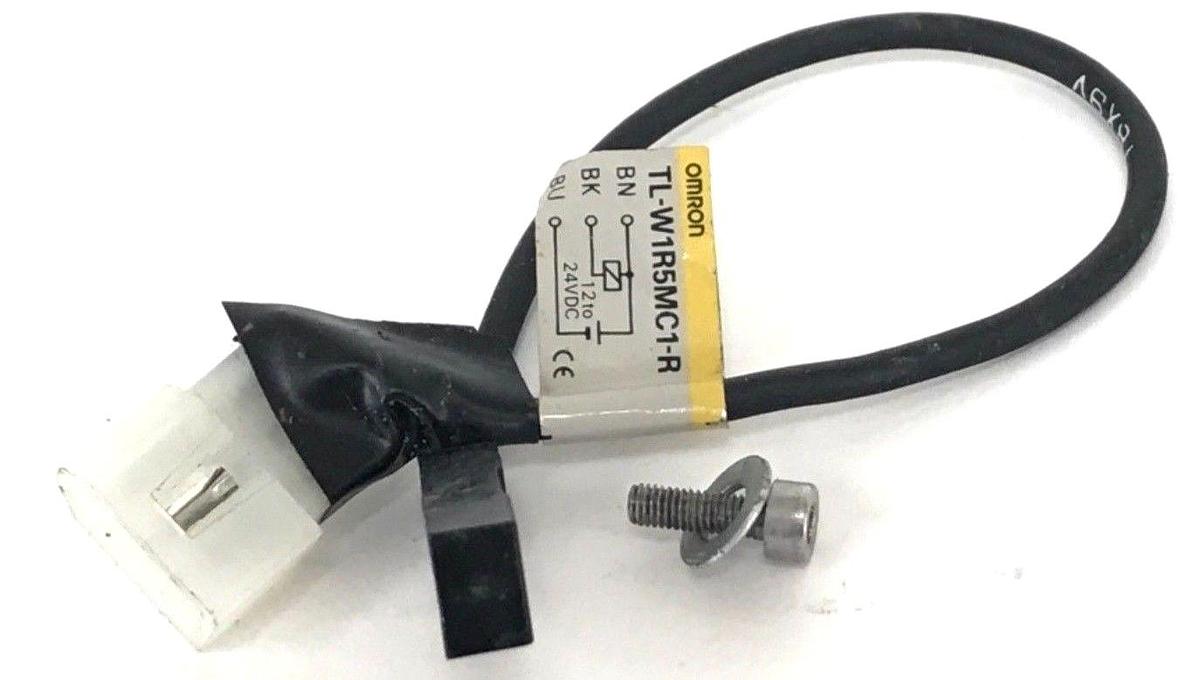 Used OMRON TL-W1R5MC1-R PROXIMITY SENSOR TLW1R5MC1R, 12 TO 24VDC