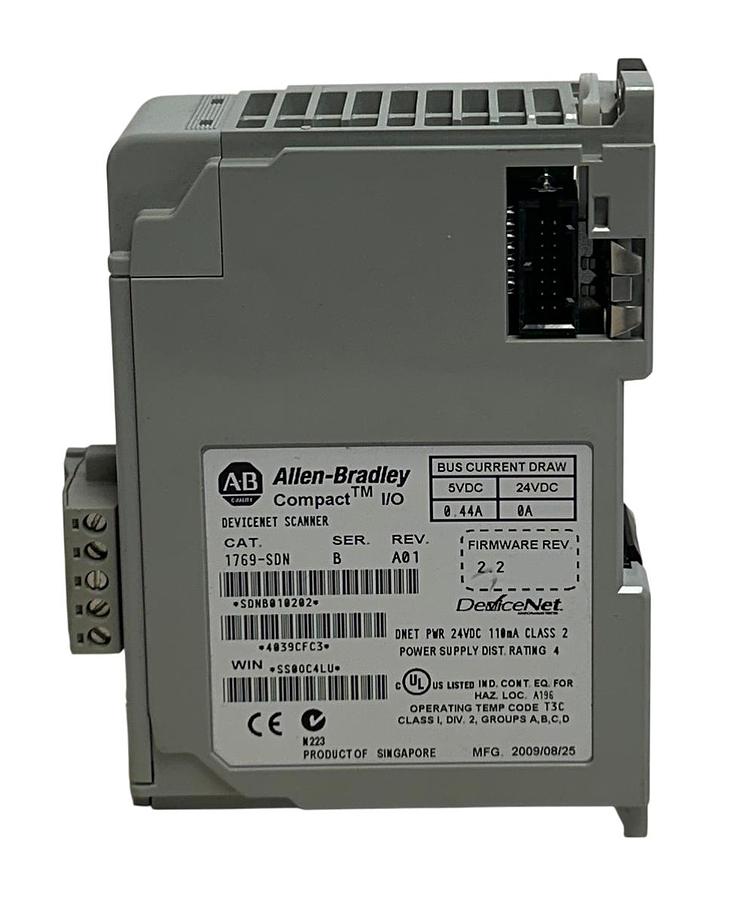 Used ALLEN BRADLEY 1769-SDN /B CompactLogix DeviceNet SCANNER MODULE Rev. A01 USNP