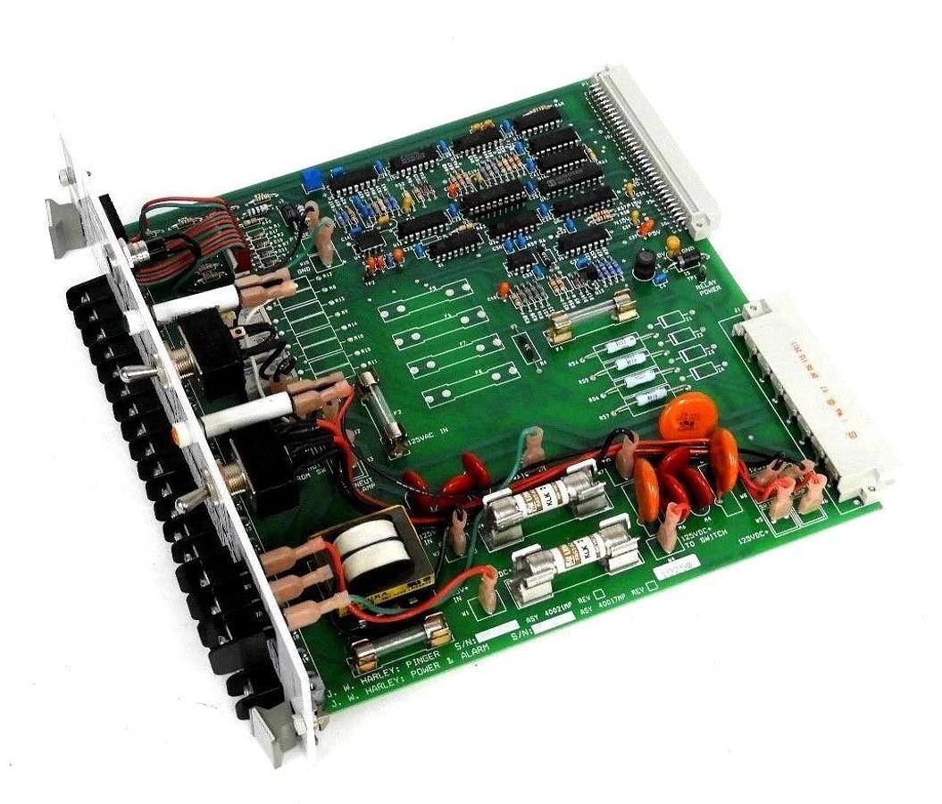 Used J.W. HARLEY INC. 40016MP POWER & ALARM PINGER BOARD ASY. 40021MP, ASY. 40017MP