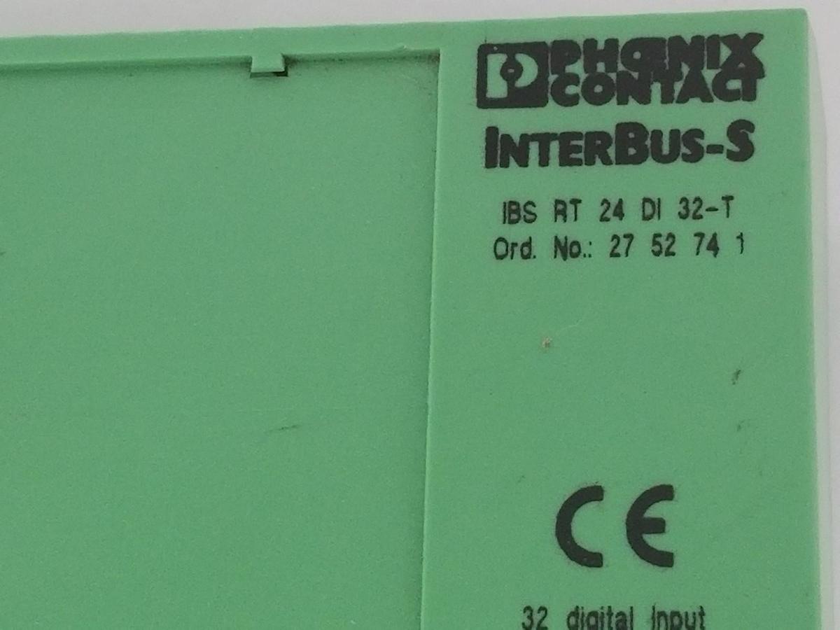 Used PHOENIX CONTACT 2752741 INPUT MODULE INTERBUS IBS RT 24 DI 32-TPHOENIX CONTACT 2