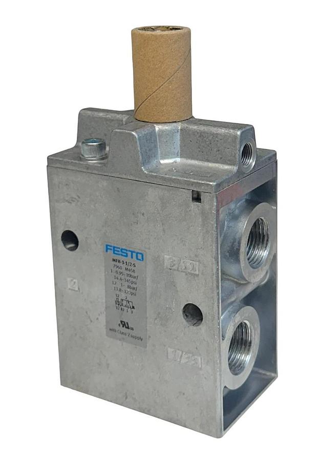 NEW FESTO MFH-3-1/2-S / 7960 ELECTRICAL AIR SOLENOID VALVE 3/2 52mm NSMP