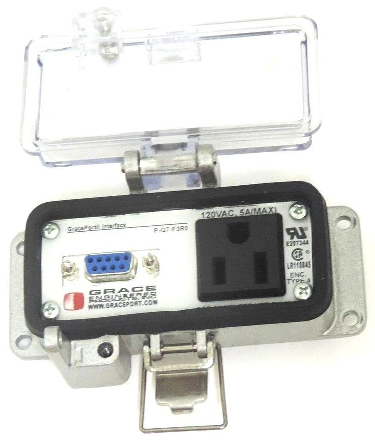 Used GRACE P-Q7-F3R0 INTERFACE PORT PQ7F3R0, 120VAC, 5A