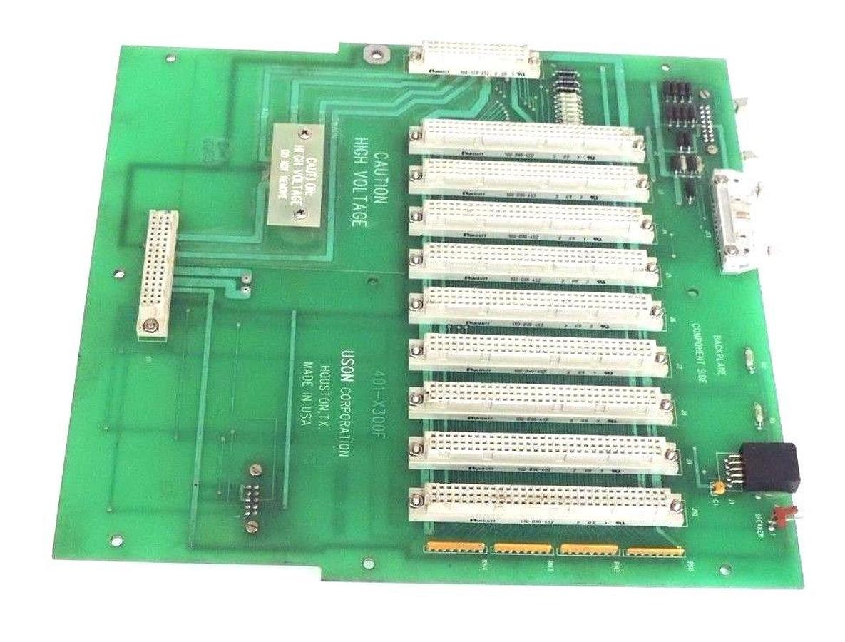 Used USON 401-X300F BACKPLANE BOARD, 401X300F
