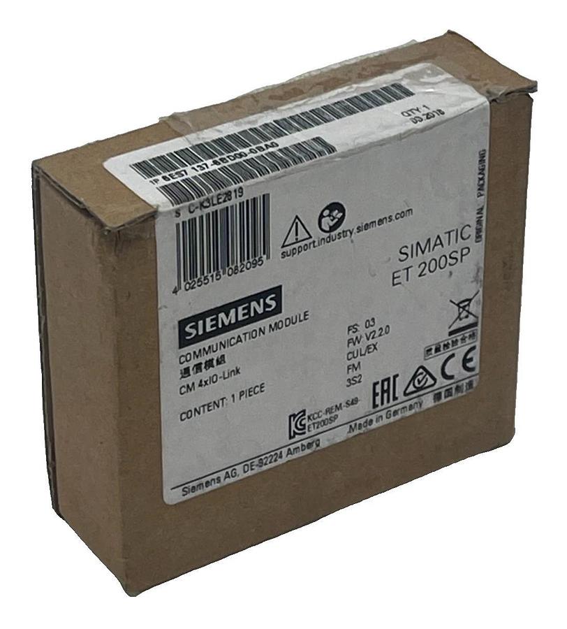 Used SIEMENS 6ES7137-6BD00-0BA0 Communication Module SIMATIC ET 200SP CM 4X10-LINK