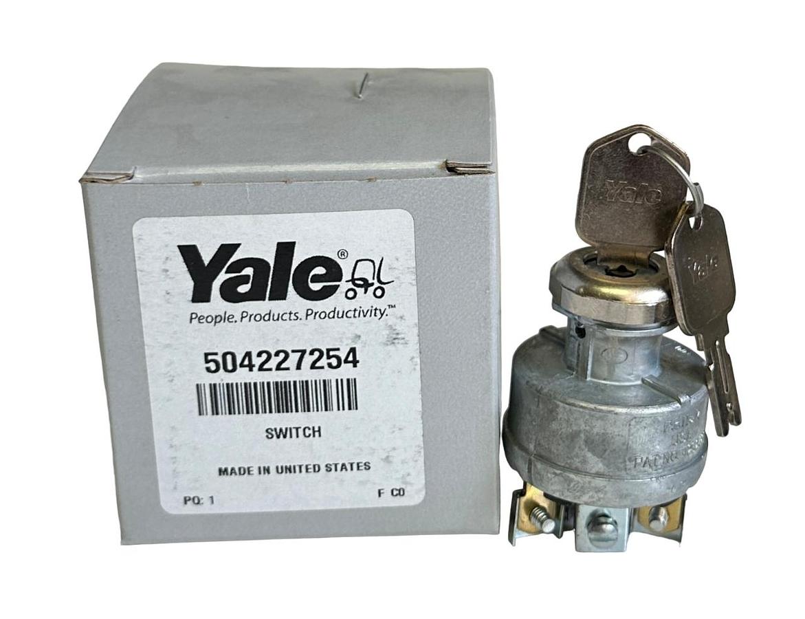 Used NEW YALE 504227254 / YT504227254 OEM IGNITION SWITCH FOR FORKLIFT