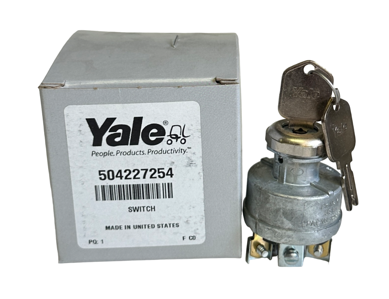 Used NEW YALE 504227254 / YT504227254 OEM IGNITION SWITCH FOR FORKLIFT