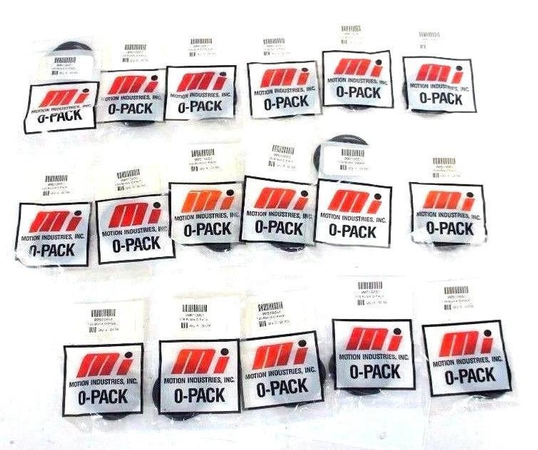Used LOT OF 17 NEW MOTION INDUSTRIES 00619851 O-PACKS 125 BUNA (17 BAGS OF 5)