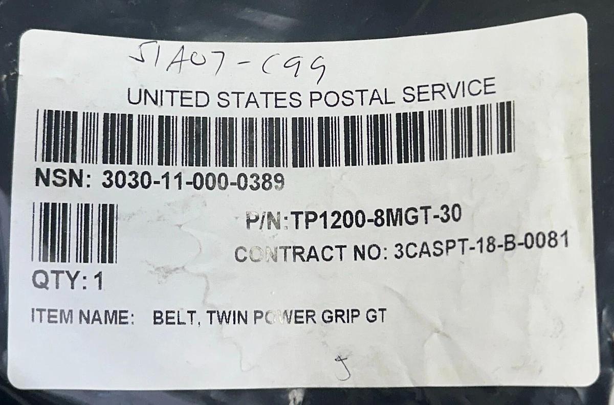 GATES TP1200-8MGT-30 / TP12008MGT30 POWERGRIP GT2 TWIN POWER BELT 30mm W NSNP
