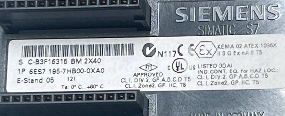 Lot of 2 | Siemens 6ES7 195-7HB00-0XA0 SIMATIC S7-300 Bus Module | BM DP/PA