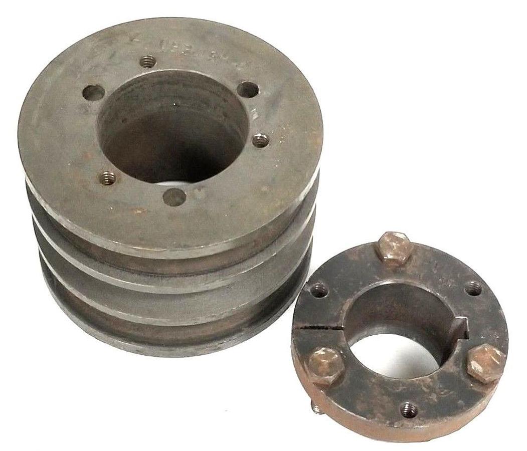Used DODGE A30B34SH SHEAVE 2 IN. BORE W/ SH1 3/8 5/16 6/32 BUSHING