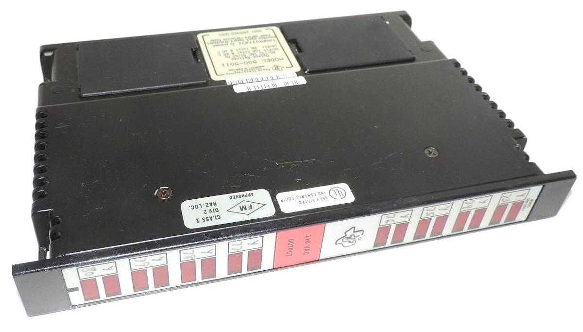 Used TEXAS INSTRUMENTS MODEL 500-5011 OUTPUT MODULE 5005011