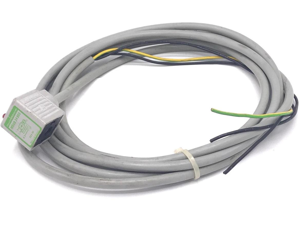 Used MURR ELEKTRONIK MSUD 24953 VALVE PLUG CORD SET 24V
