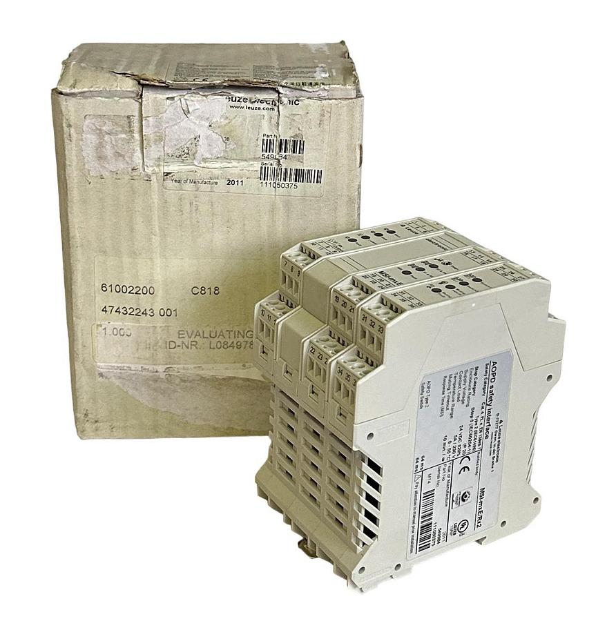 NEW LEUZE ELECTRONIC MSI-mxE/Rx2 / 549984 AOPD SAFETY RELAY INTERFACE 24VDC 5A