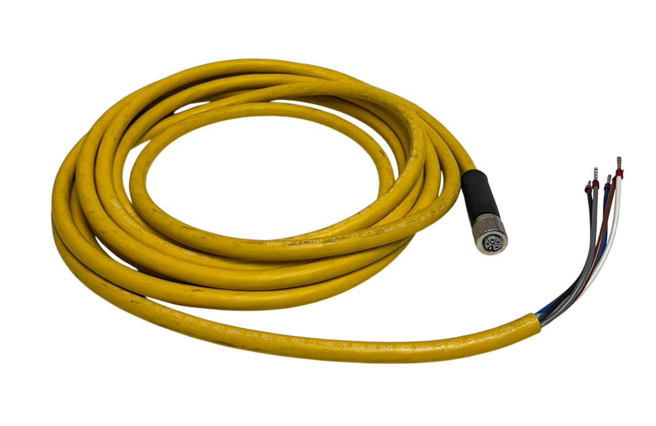 Used MURR ELEKTRONIK 7700-P4221-U0D0500 / 7700P4221U0D0500 POWER CABLE ASSEMBLY NSNP