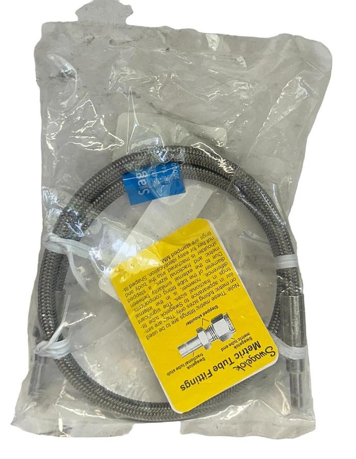Used SWAGELOK SS-4MBHT-24 / SS4MBHT24 STAINLESS STEEL BRAIDED HOSE 5048-381 NSFS