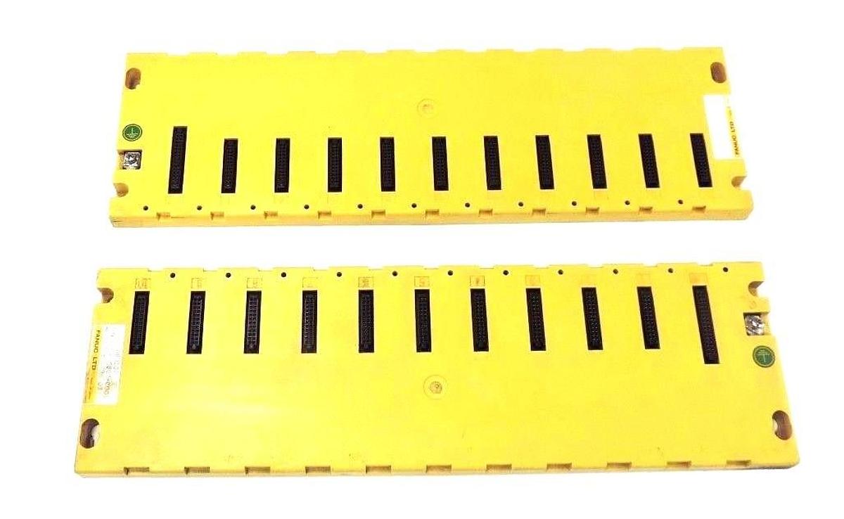 Used LOT OF 2 FANUC A03B-0807-C001 10 MODULE BASE UNITS ABU10A, A03B0807C001