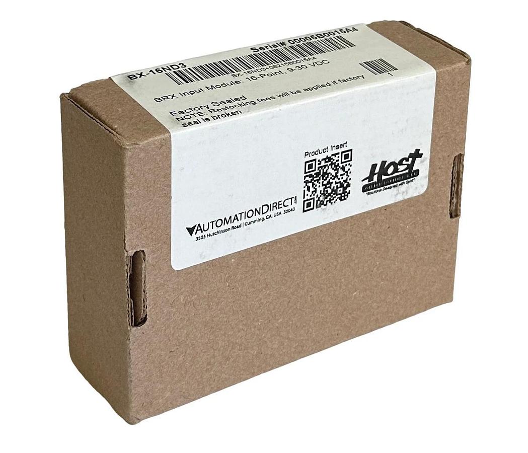Used NEW SEALED AUTOMATION DIRECT BRX BX-16ND3 / BX16ND3 16-PT INPUT MODULE 9-30VDC