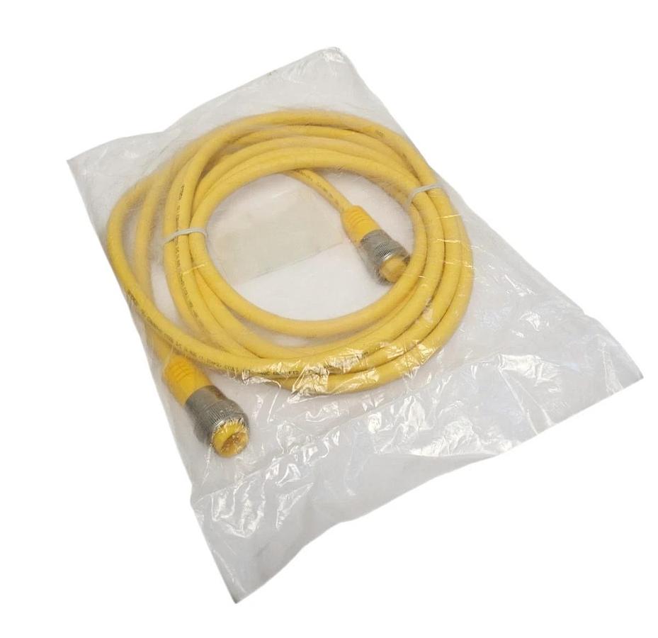 Used NEW TURCK RYM RKM 36-4M DOUBLE ENDED CORDSET ID NUMBER: U5402 (4 METER LENGTH)