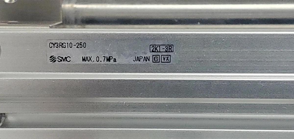 Used NIB SMC CY3RG10-250 MAGNET COUPLED RODLESS CYLINDER CY3RG10250 (QTY:2)