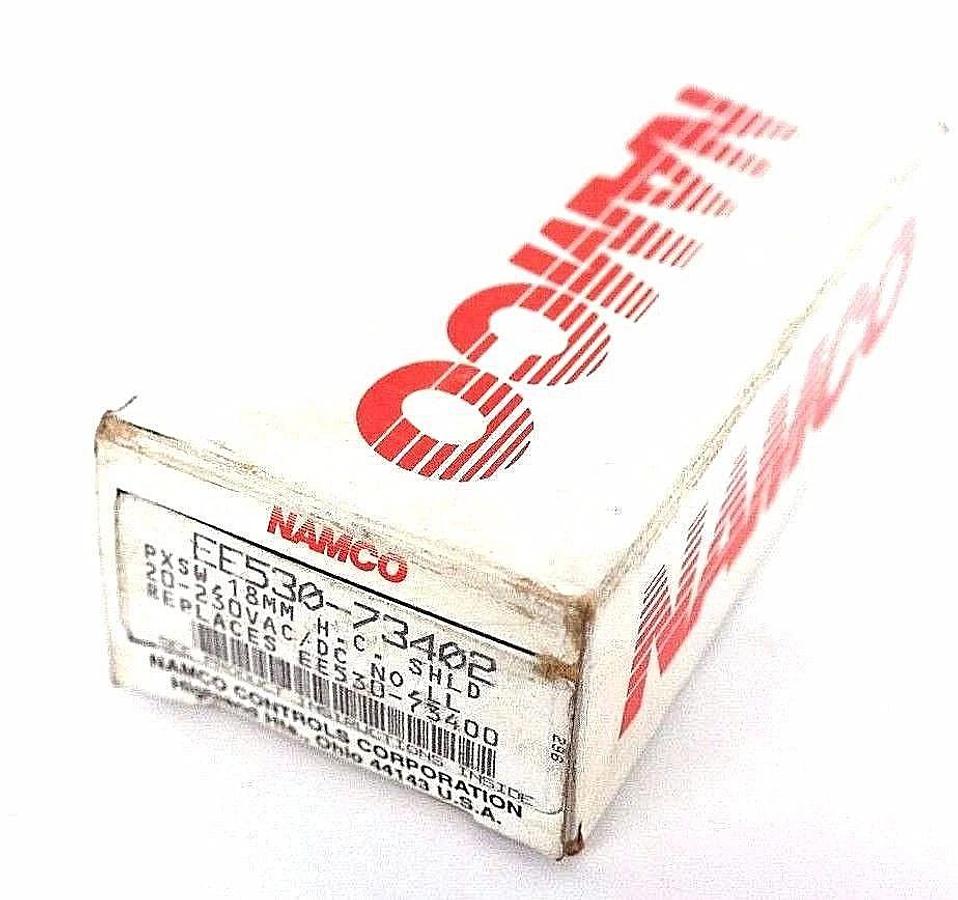 Used NIB NAMCO EE530-73402 PXSW SENSOR, 18MM REPLACES EE530-73400, 20-230VAC/DC