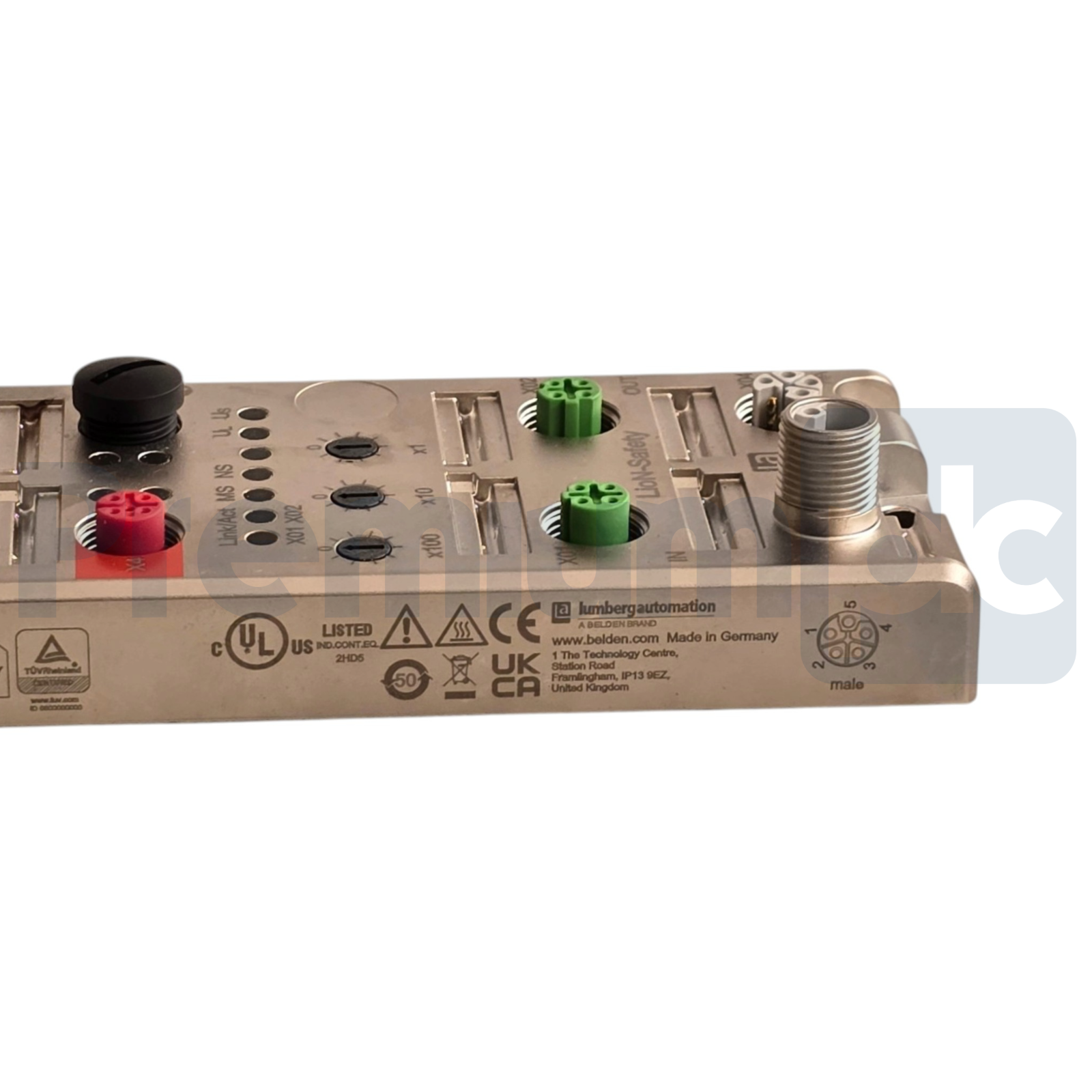 Used Lumberg 0980 SSL 3131-121-007D-202 EtherNet/IP | CIP Safety I/O Module 935023001
