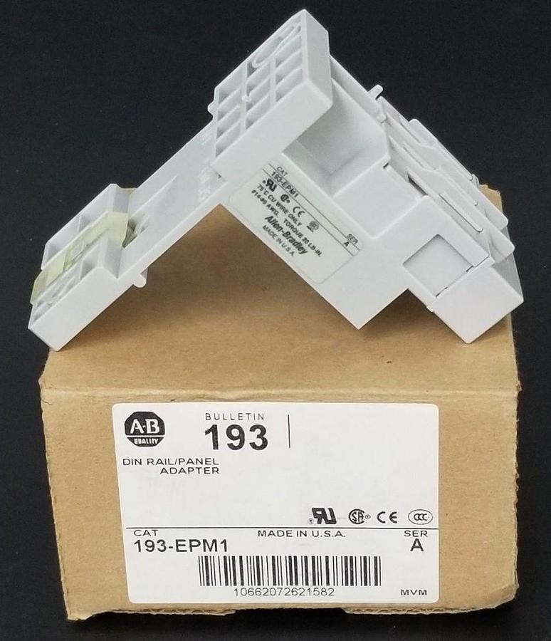 NIB ALLEN BRADLEY 193-EPM1 SER. A DIN RAIL / PANEL ADAPTER 193EPM1