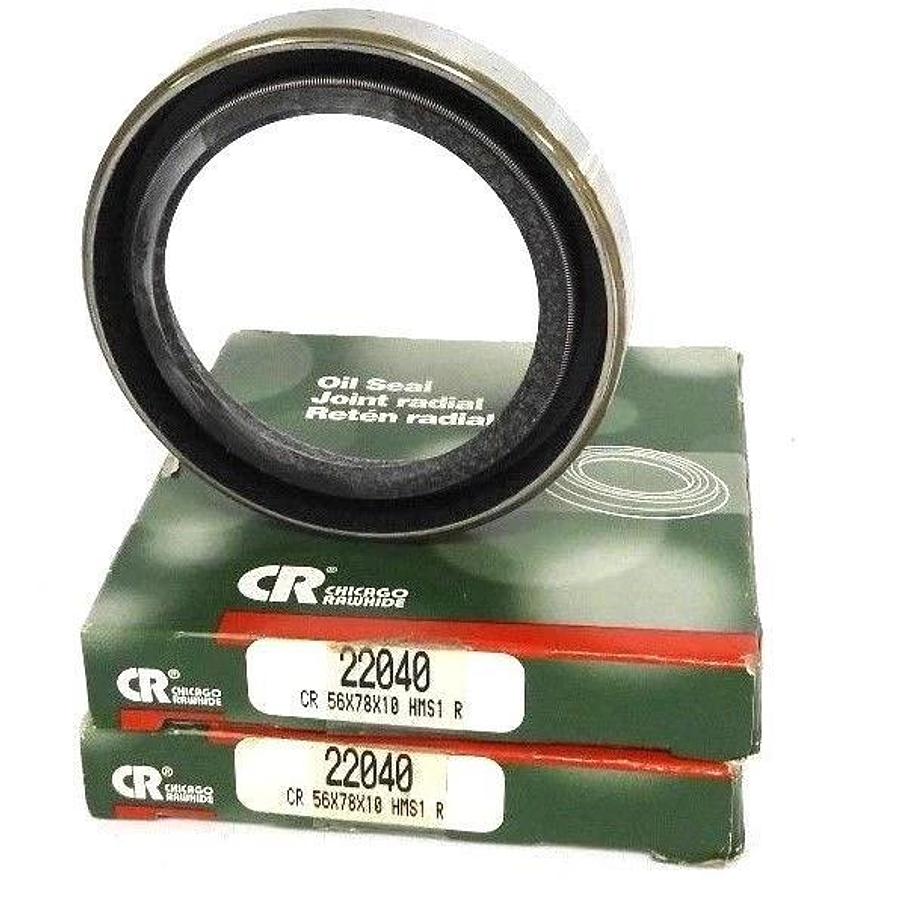 Used LOT OF 2 NIB CHICAGOR RAWHIDE 22040 OIL SEALS 56X78X10 HMS1 R