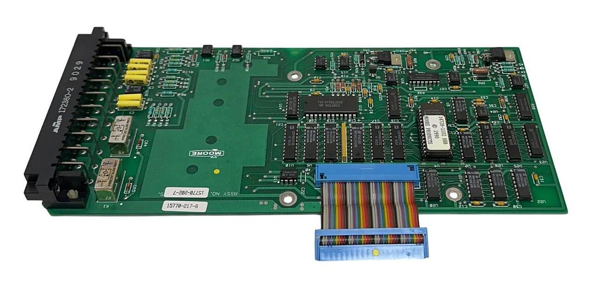 Used SIEMENS MOORE 15770-202-7 / 15770-217-8 PCB / CIRCUIT BOARD 15770-202 BBB USMP