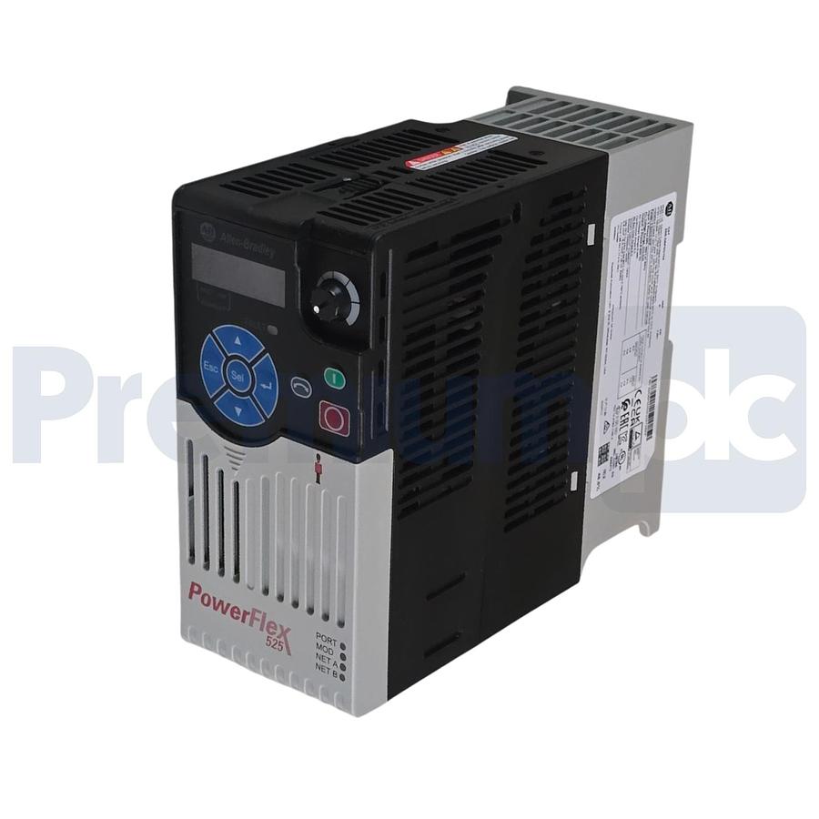 Used Surplus Allen Bradley 25B-D6P0N104 /A PowerFlex 525 AC Drive 3Ph 480V 3HP 7.001