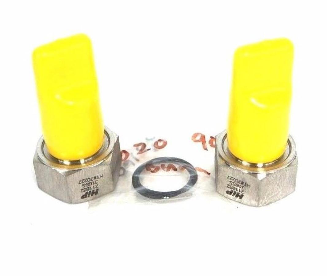 Used LOT OF 2 NEW HIP 211852 316SS HT#70227 FITTING ADAPTERS