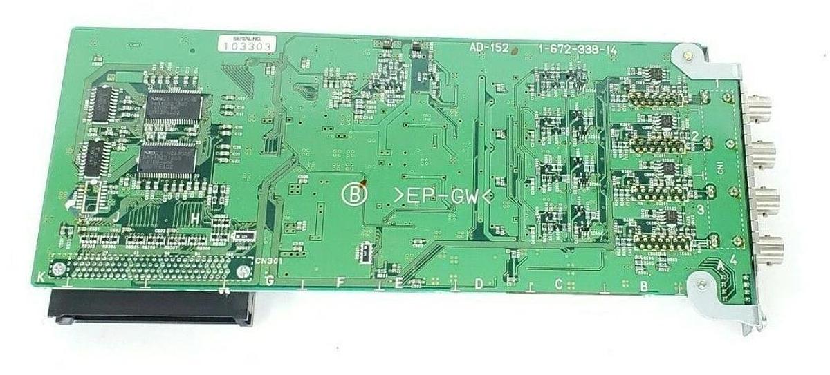Used SONY AD-152 1-672-338-14 DIGITAL SURVEILLANCE VIDEO INPUT BOARD A-8320-890-A