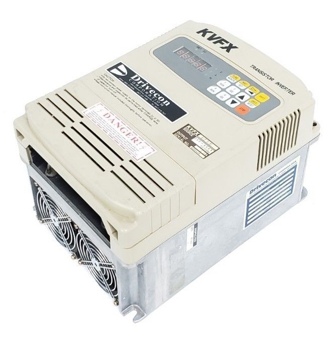 Used DRIVECON KVFX-475-E TRANSISTOR INVERTER KVFX475E *MISSING WIRING INSERT*
