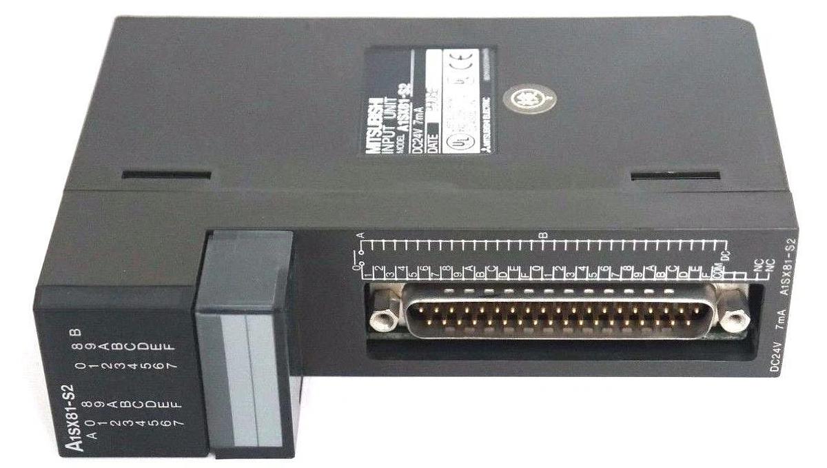 Used MITSUBISHI A1SX81-S2 INPUT MODULE A1SX81S2, DC24V, 7mA