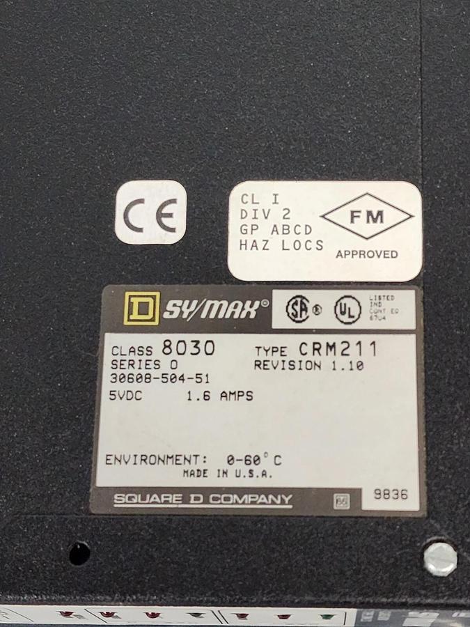 Used SYMAX 8030-CRM-211 LOCAL INTERFACE MODULE W/4096 REGISTERS 8030CRM211