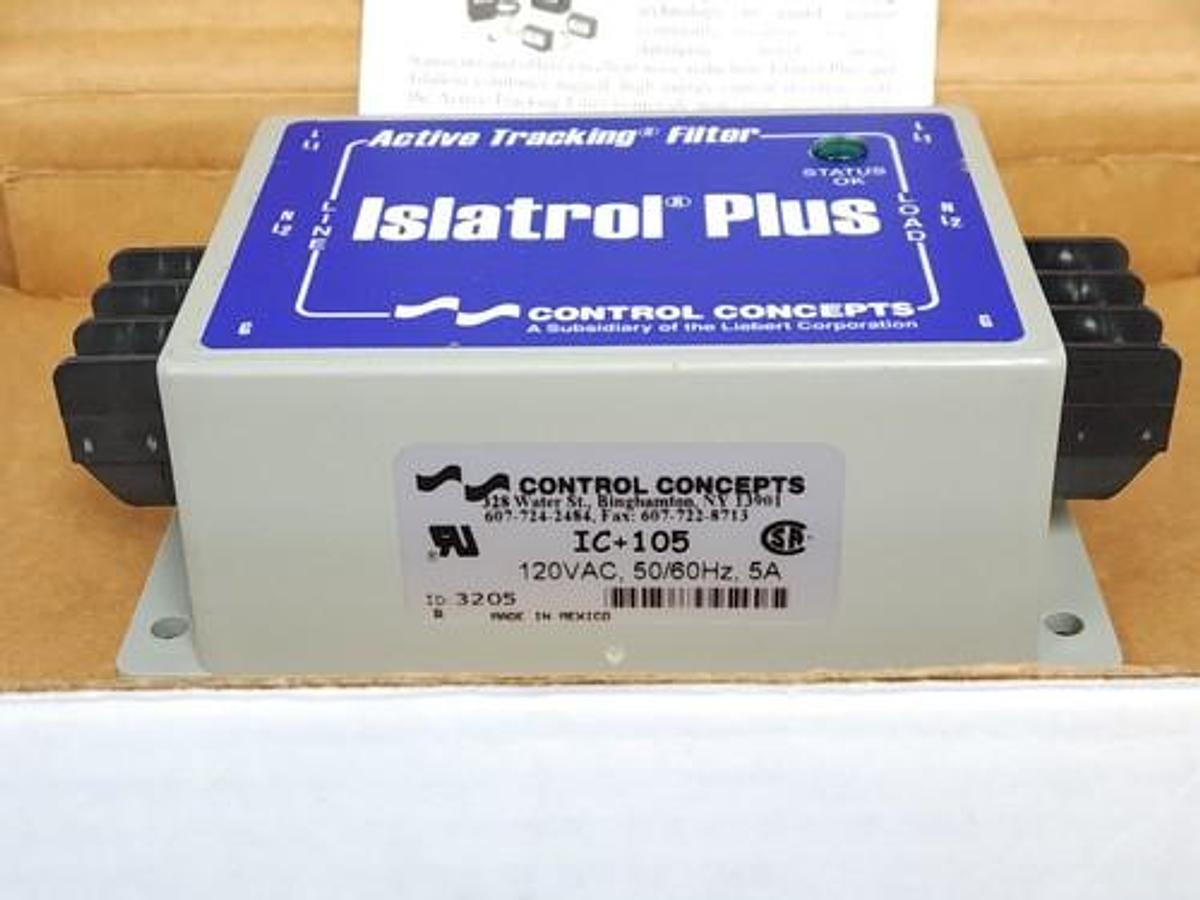 Used NIB CONTROL CONCEPTS IC+105 ISLATROL PLUS 120VAC, 50/60HZ, 5A