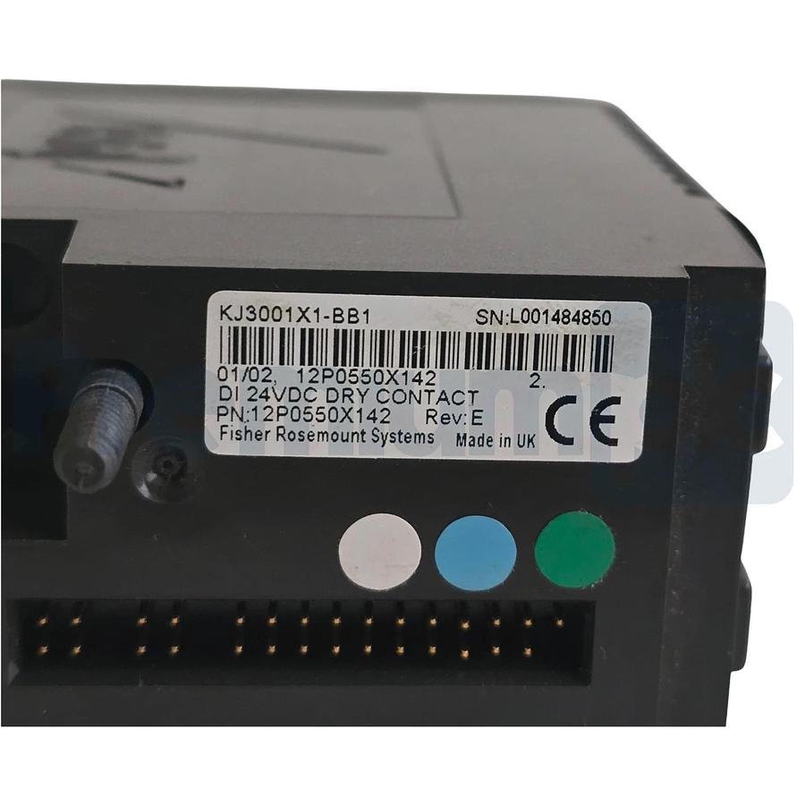 Used ROSEMOUNT EMERSON DeltaV KJ3001X1-BB1 DIGITAL INPUT 24VDC 12P0550X142 REV E USPI
