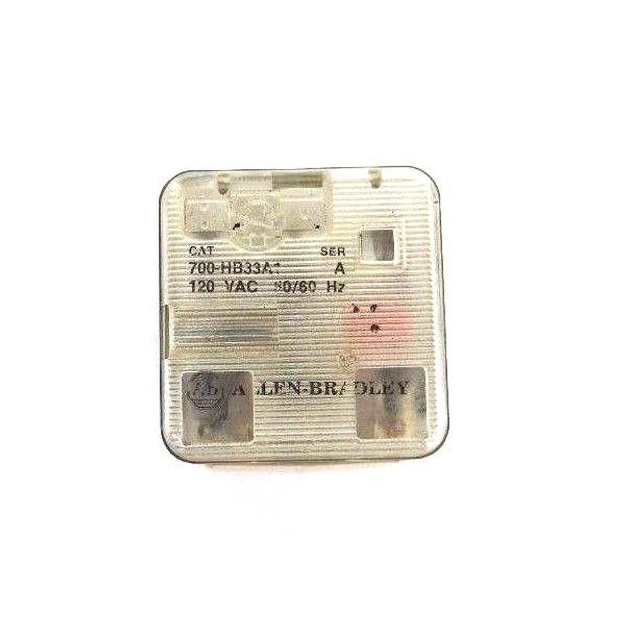 Used LOT OF 7 ALLEN BRADLEY RELAYS 700-HB33A1, 700-HB33Z24, 700-HB32A1, 700-HAX2A2